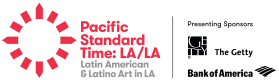 logos for Pacific Standard Time LA, The Getty, and Bank of America