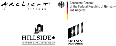 logos for Arclight Cinemas, Consulate General of the Federal Republic of Germany Los Angeles, Hillside Memorial, Sony Pictures