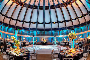 Plan An Event Skirball Cultural Center Banquet Tables Arranged Around A Dance Floor