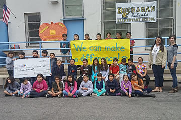 Students at Buchanan Elementary School