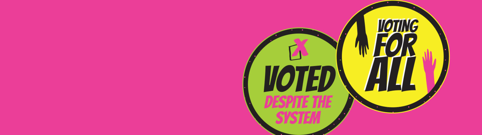 voting stickers graphic