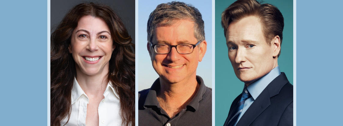 just the funny parts: Nell Scovell, Greg Daniels,Conan O’Brien