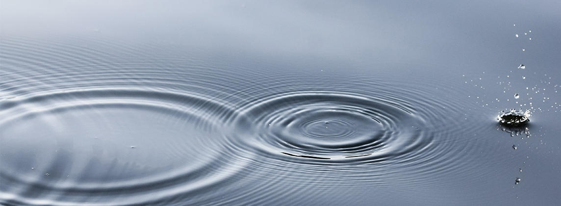 Ripple effect in water