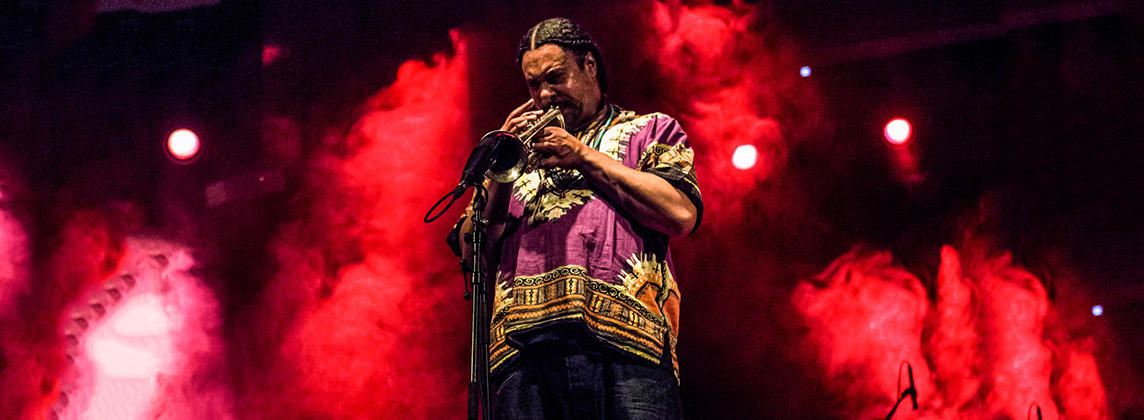 Josef Leimberg playing trumpet