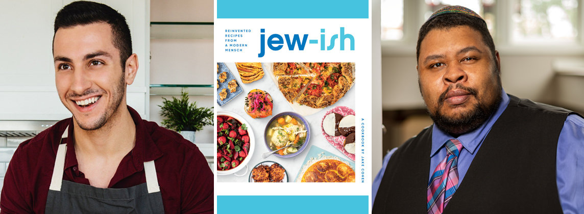 Left to right: Jake Cohen, "Jew-ish" book cover, Michael Twitty