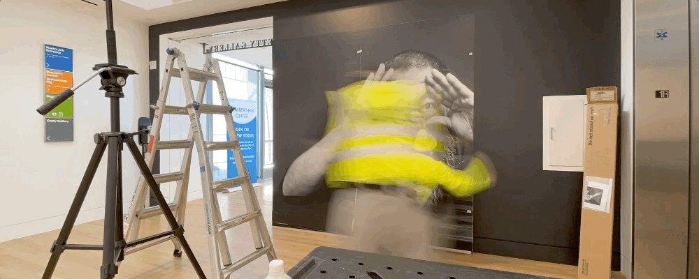 Installing "Ai Weiwei: Trace" at the Skirball