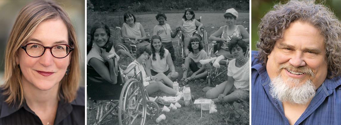Left to right: Nicole Newsnham, still from Crip Camp documentary, and Jim LeBrecht
