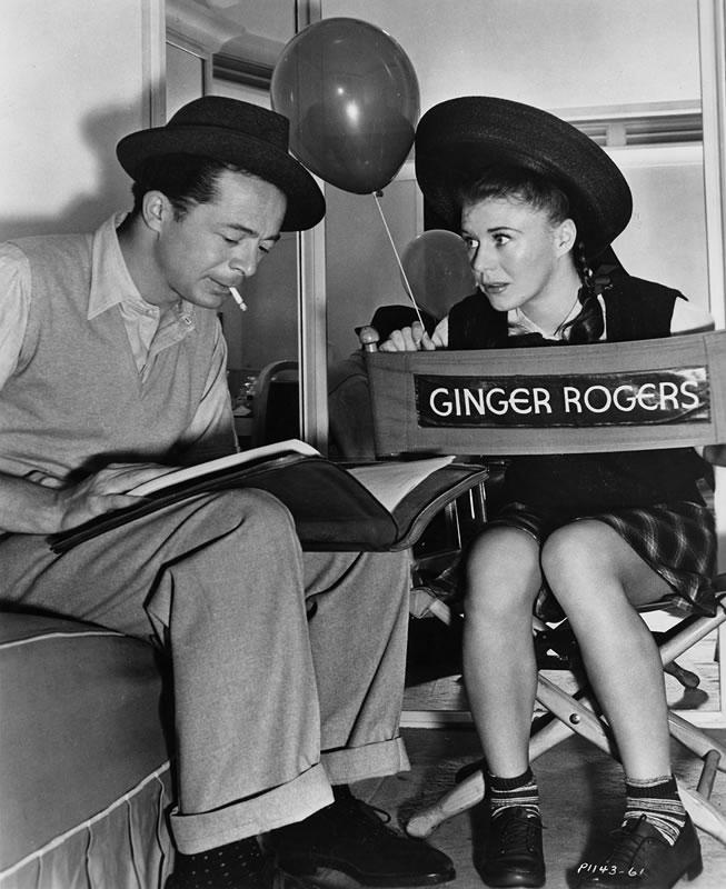 Billy Wilder and Ginger Rogers