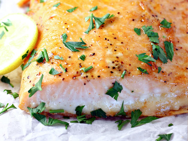 photo of honey glazed salmon