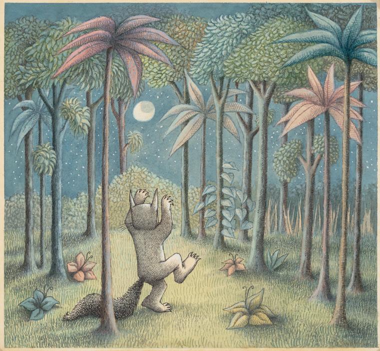 Where the Wild Things Are watercolor on paper