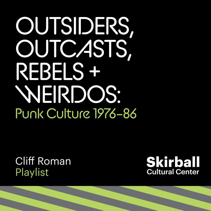 Exhibition logo featuring Cliff Roman