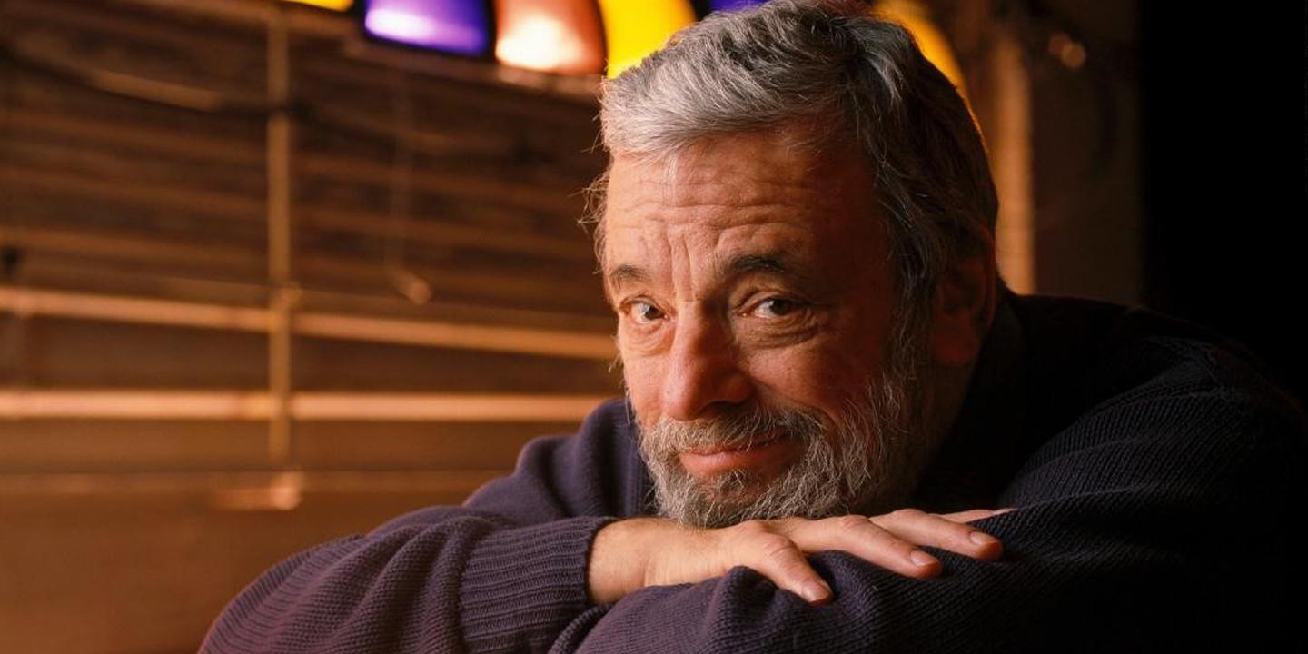 Headshot of Broadway composer and lyricist Stephen Sondheim