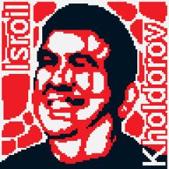 pixelated portrait of Isroil Kholdorov