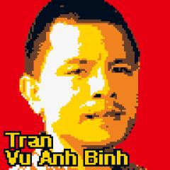 pixelated portrait of Tran Vu Anh Binh