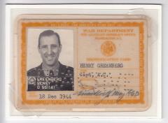 ID card with a photo of bust of a man in military uniform