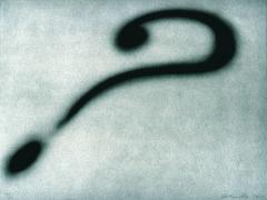 grainy image of a question mark