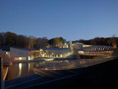 photo of building at night