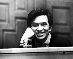 Close-up of Bill Graham smiling