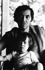 Bill Graham and his young son