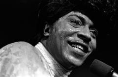 close-up of Little Richard his face dripping with sweat