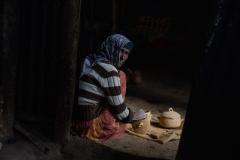 An Ethiopian and their basket