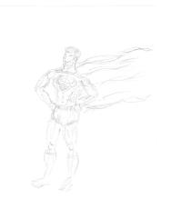 Superman pencil sketch