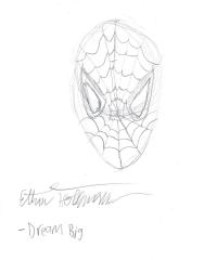 Spiderman mask sketch