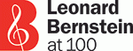 Leonard Bernstein at 100 logo