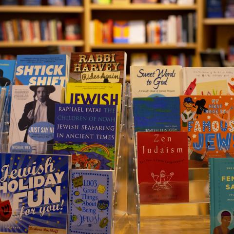Books on display at Audrey's Museum Store