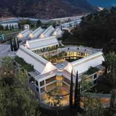 aerial shot of Skirball campus