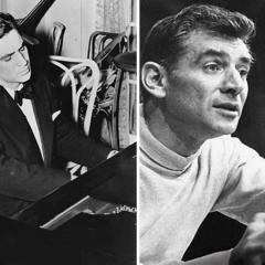 4 photos of Leonard Bernstein at different ages