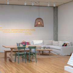 Installation shot of exhibition Together for Good: Caron Tabb and the Quilting Corner