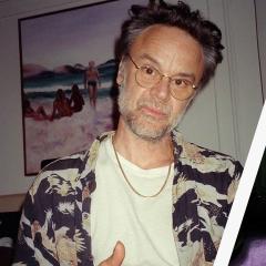 Two portrait shots side by side of two different male musicians.