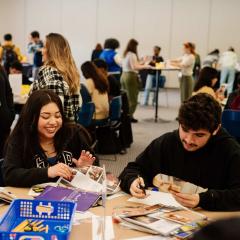Teens create arts and crafts